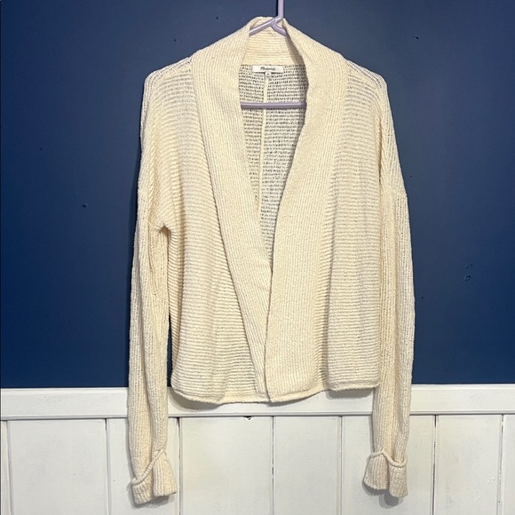 Madewell Sweaters - Madewell Cream Open-Front Cardigan sz XS